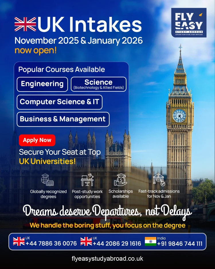 Fly easy November Intake