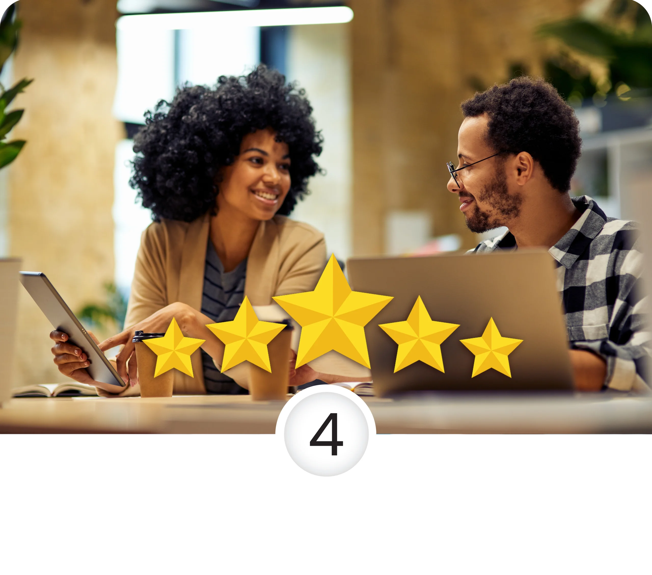 A man and a women involved in a discussion