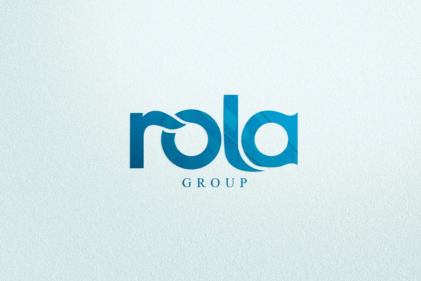 Rola logo on a white surface