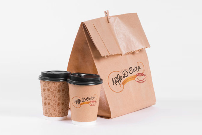 Kafe D Casa | Packing Cover | Coffe Cups