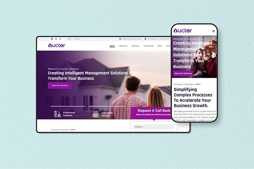 Auctor Business Solutions | Website Designing