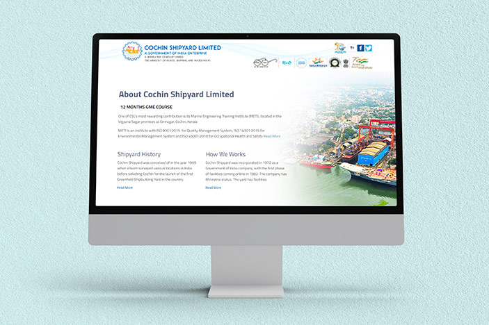 Cochin Shipyard | Website Designing 03