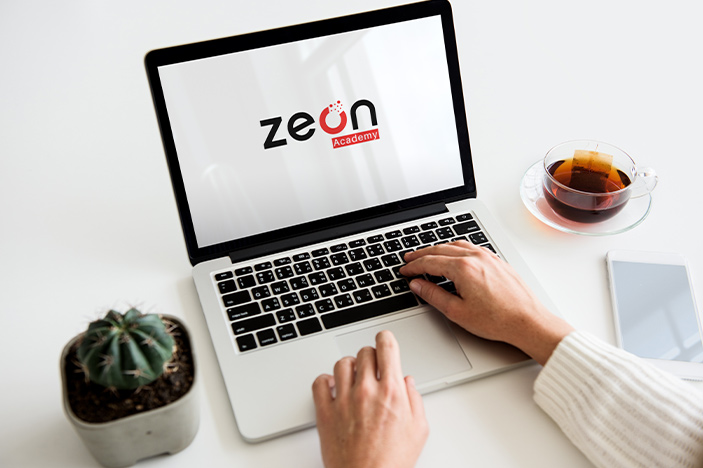 Logo on Computer | Zeon