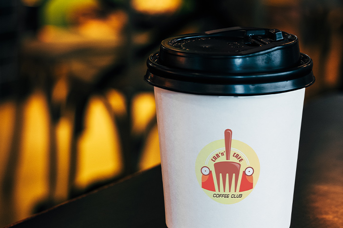 Logo in Cup | Car 'n' Cafe