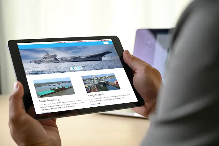 cochin shipyard tab view